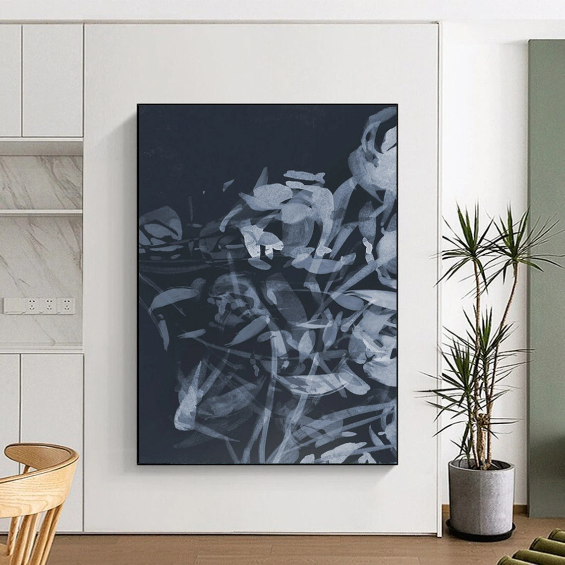 Custom Hand-Painted Abstract Art: Big Sizes & Textured Wonders for Bar & Hotel DTP240