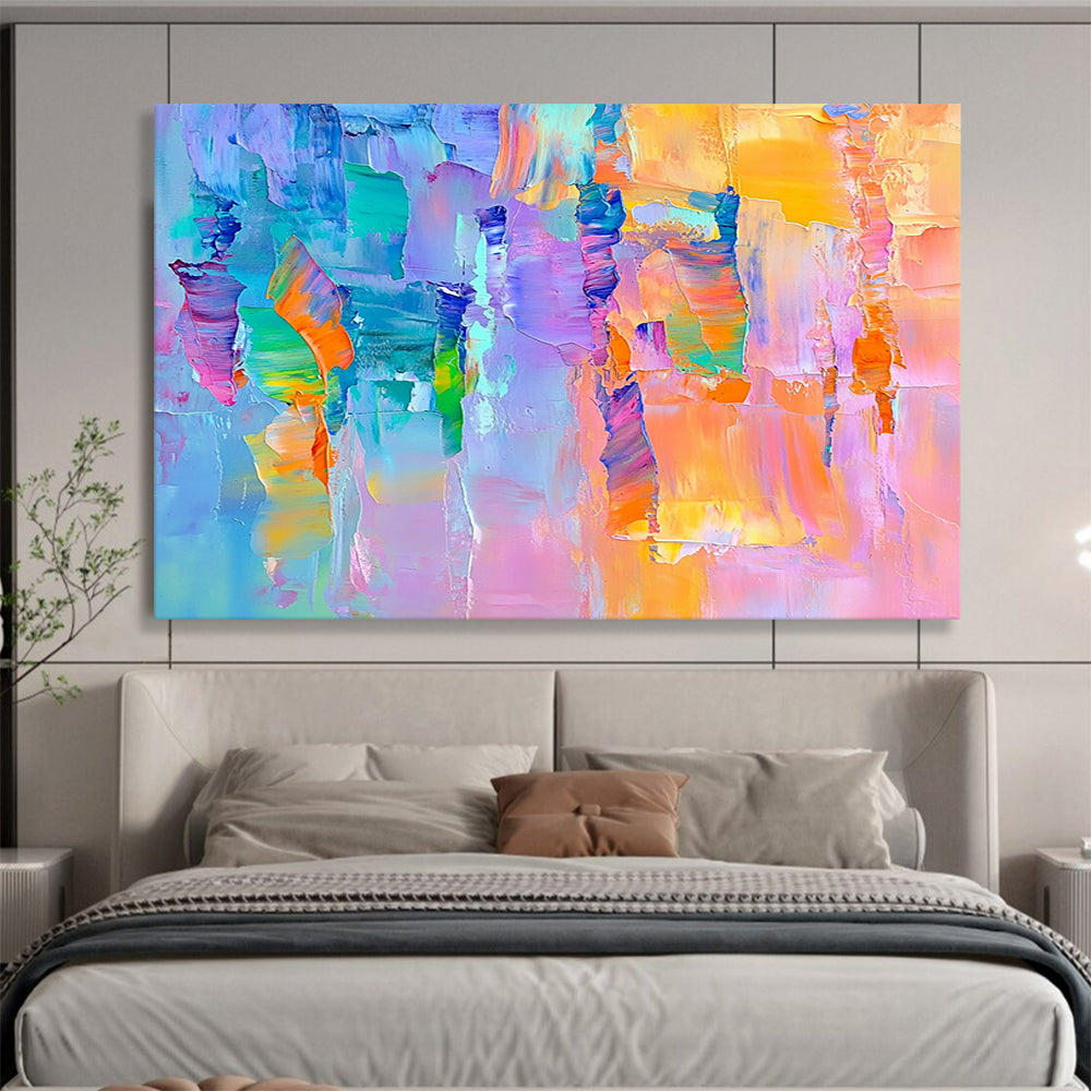 “Vibrant Color Blocks” - Purple, Orange, Teal, Abstract Color Blocks HB1138