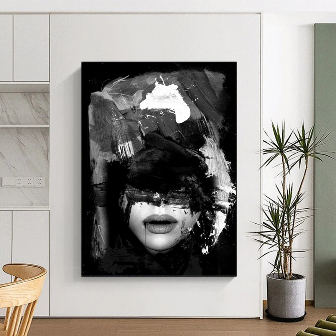 Hand-Painted Large Abstract Paintings: Textured Styles for Bar & Hotel DTP232