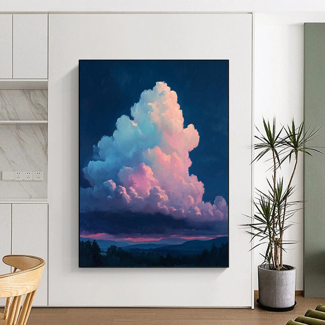 Stupendous Hand - Painted Custom Abstract Art for Living Room and Hotel DTP009