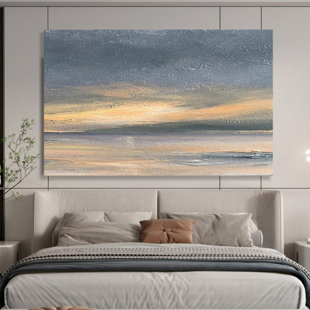 Muted Sunset Landscape Abstract - Calming Office Retreat DLZ016