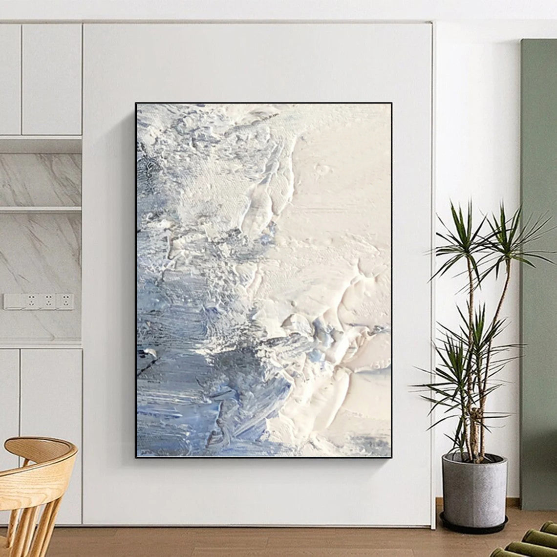 Captivating Hand - Painted Textured Abstract for Bedroom & Living Room DKH1265