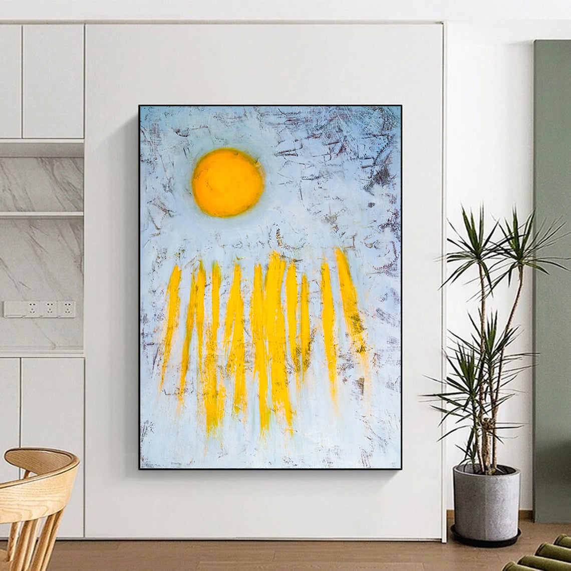 Dazzling Hand - Rendered Textured Canvas Abstract for Bar & Entryway DKH1089