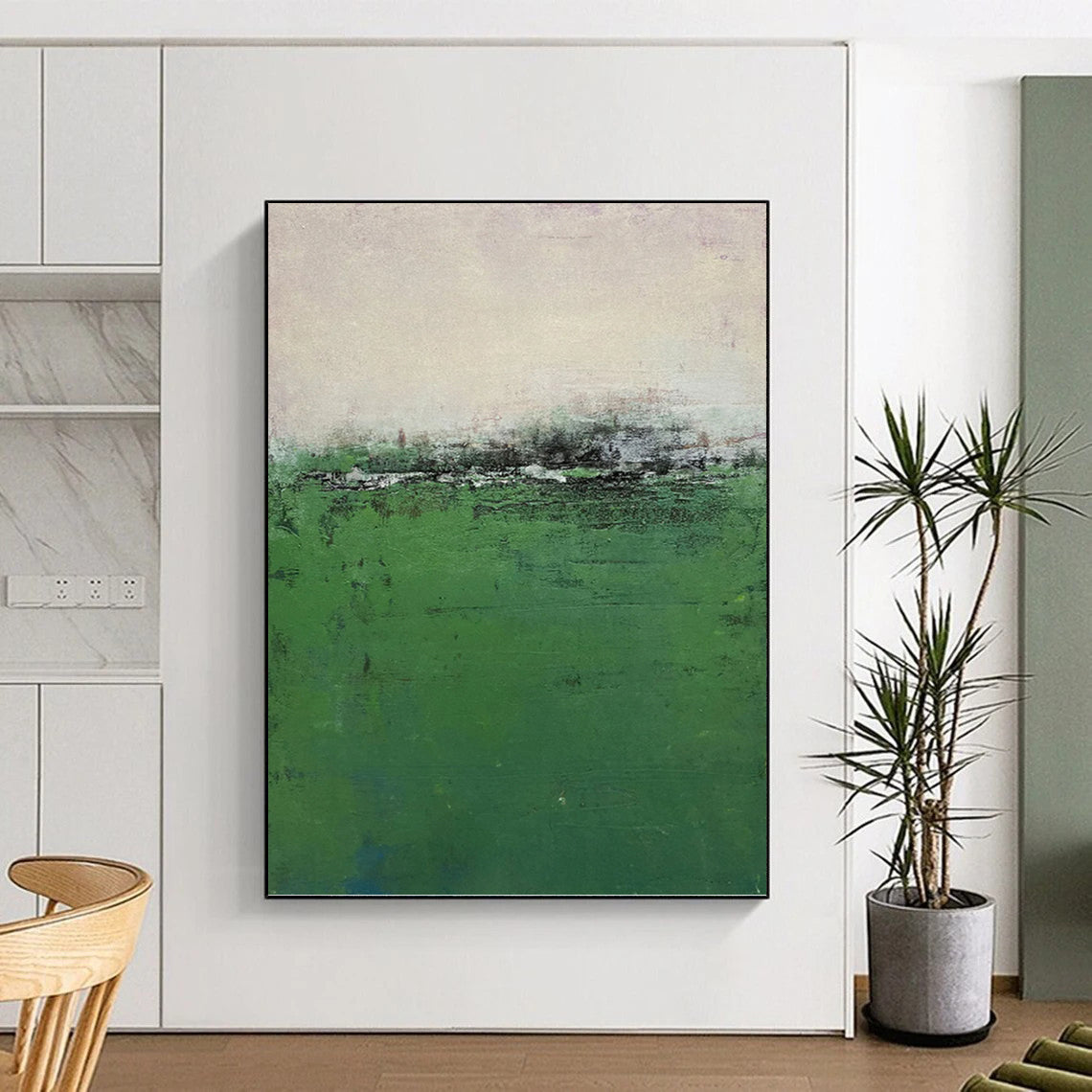 Vast Hand - Painted Textured Abstract Canvas for Conference Room & Gallery DKH1207