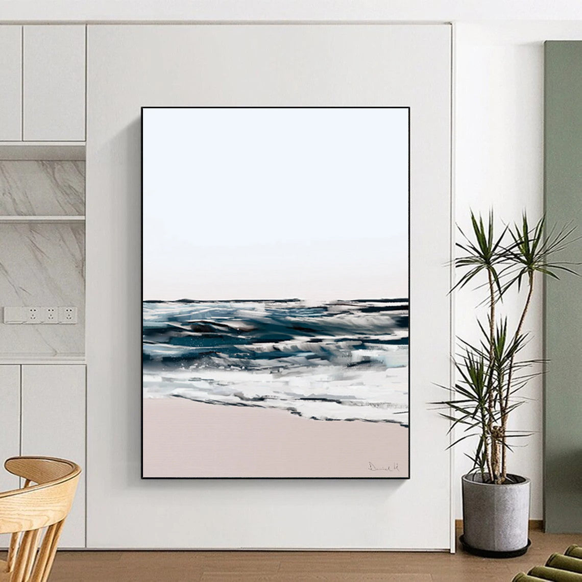Large Custom Handmade Abstract Artworks: Textures that Delight DTP208
