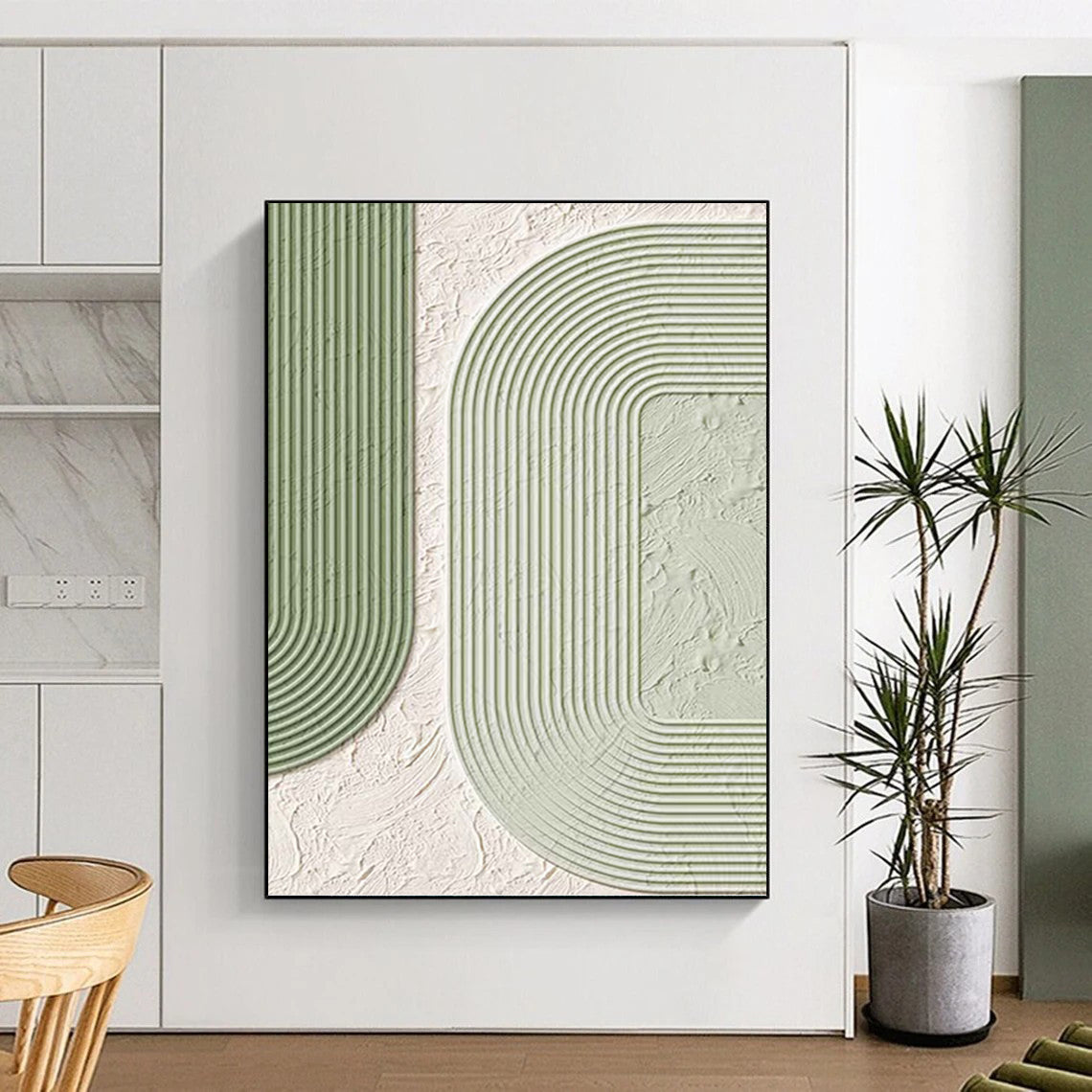 Immense - Proportioned Hand - Painted Custom Textured Abstract Masterpiece, Ideal for Living Room and Bar DKH1493