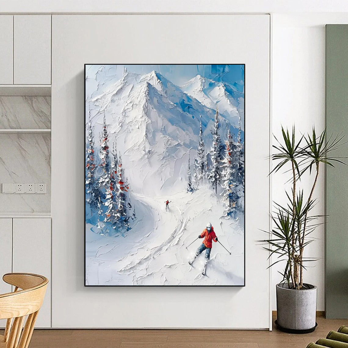 Hand-Painted Large Custom Abstract Creations for Bedroom & Office DTP313