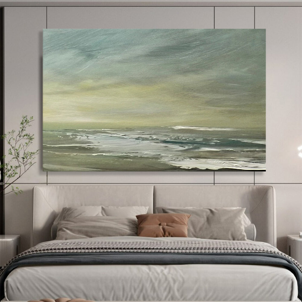Soft Sea & Sky Abstract - Calming Bedroom Retreat DLZ027