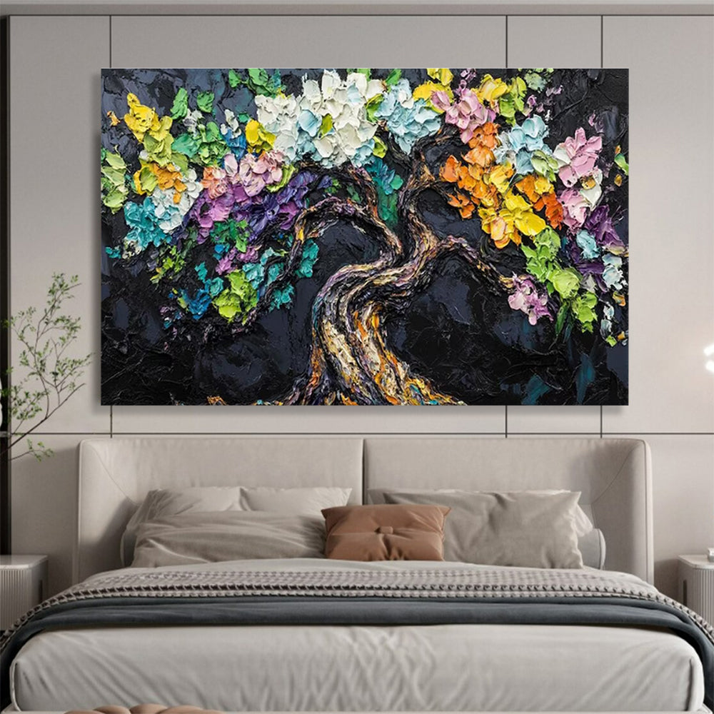Artistic Original Massive Textured Hand - Painted Abstract Canvas for Creative Accents DKH825
