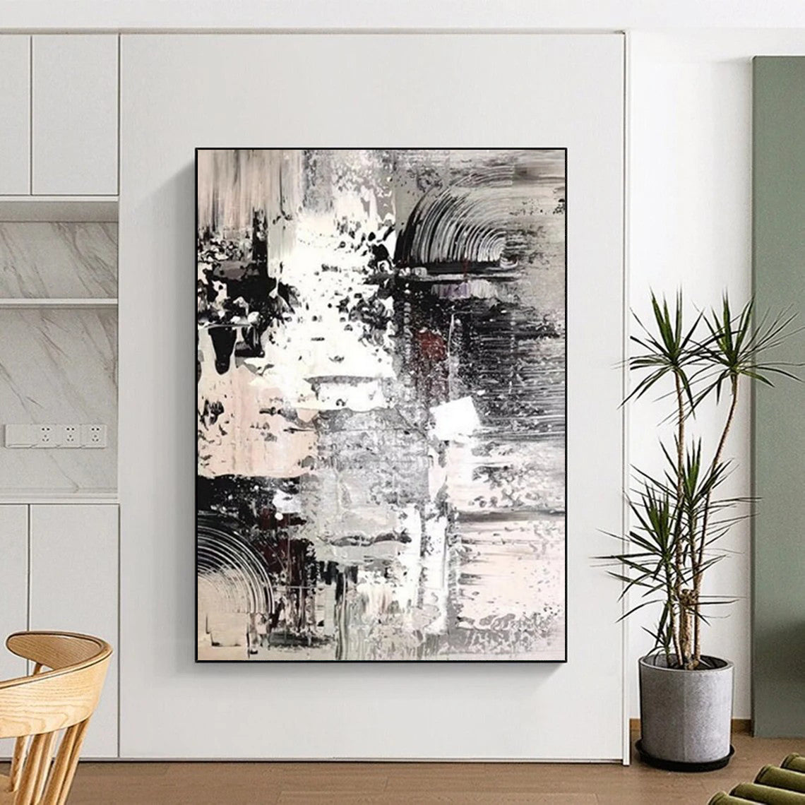 Big-Size Custom Textured Abstract Paintings for Office & Hallway DTP392
