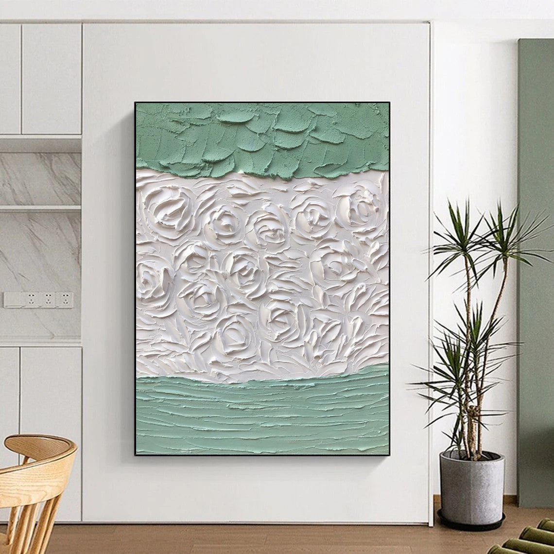 Dynamic Hand - Painted Textured Abstract Painting for Living Room & Office DKH1269
