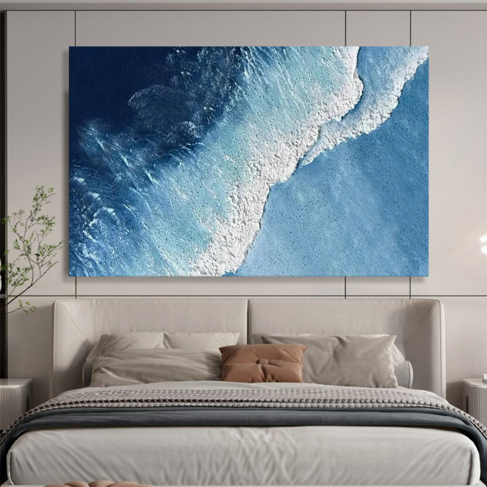 Aerial Ocean Wave - Dynamic Coastal Living Room Art DLZ256