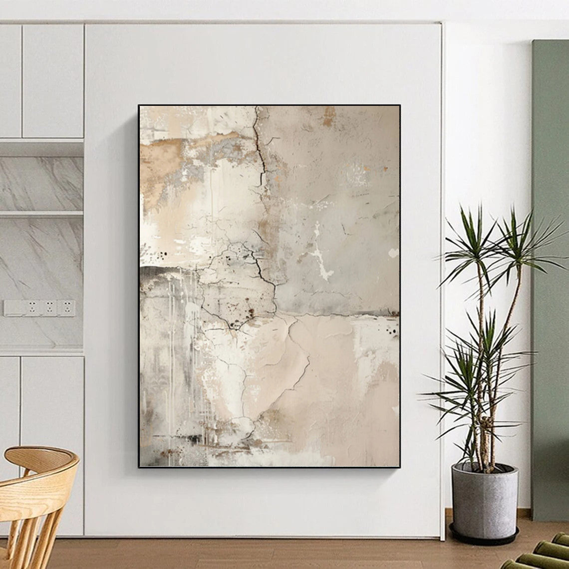 Inspiringly Immense Hand - Painted Textured Abstract Canvas for Art Studio & Workshop DKH1251