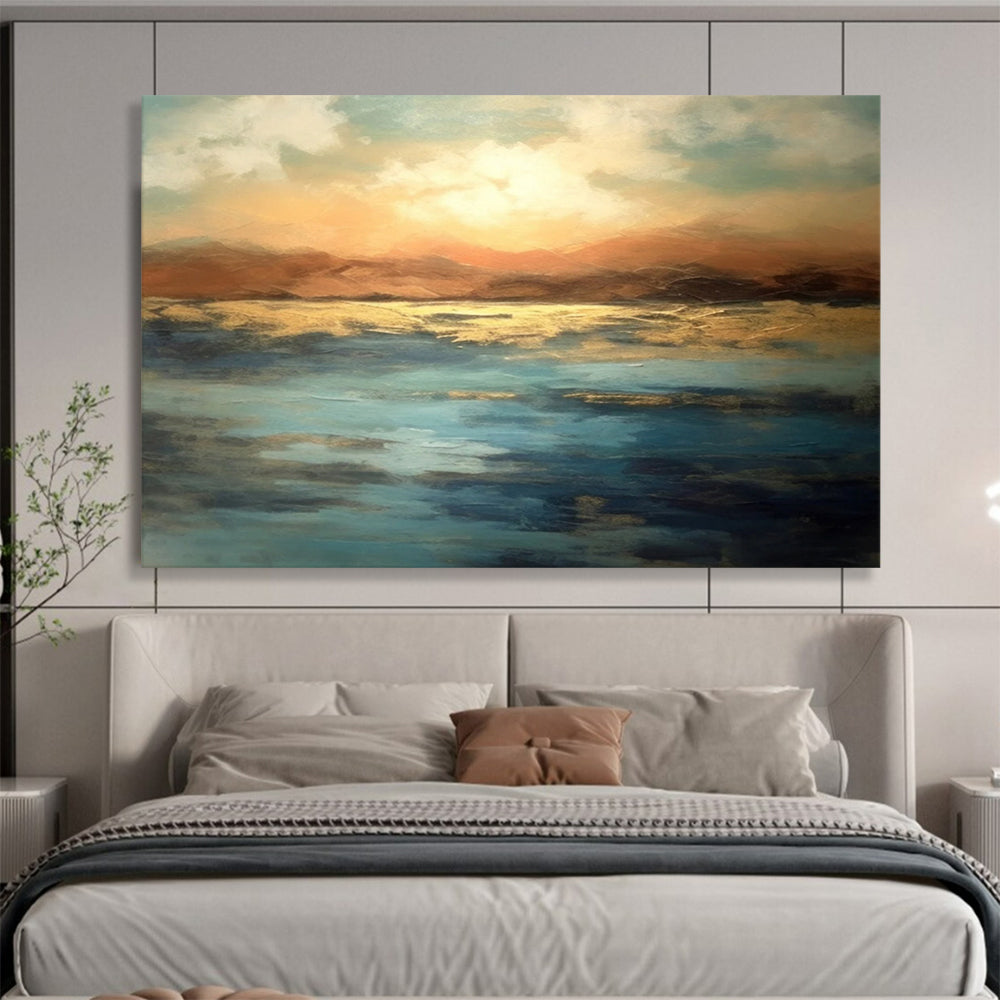 Sunset Over Golden Waters - Romantic Dining Ambiance DLZ066