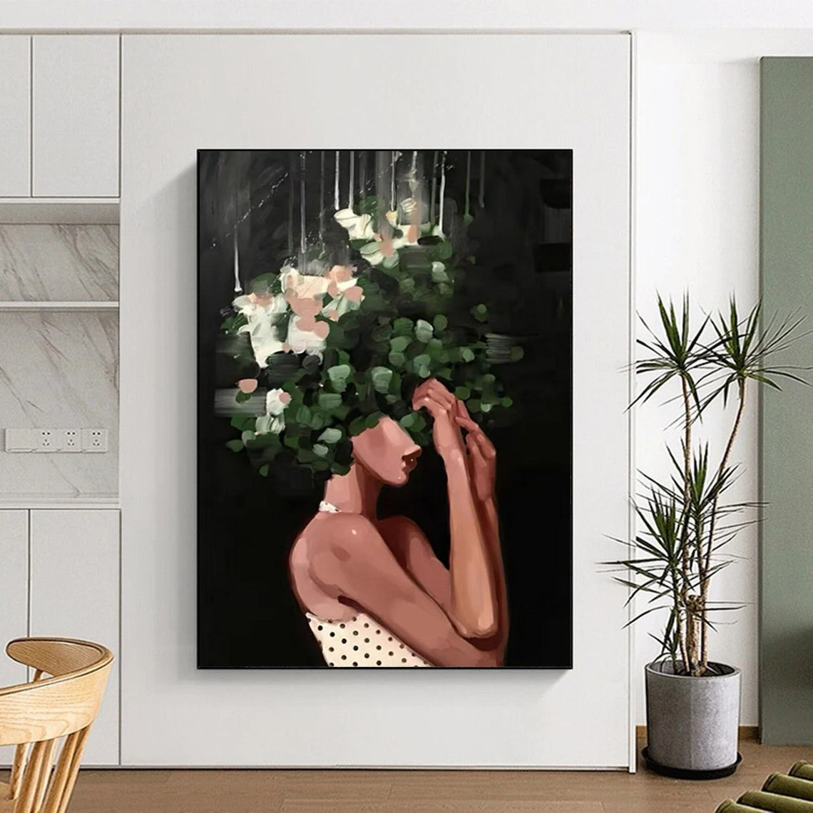 Handmade Big-Scale Abstract Art: Textured Details for Hotel & Entryway DTP323