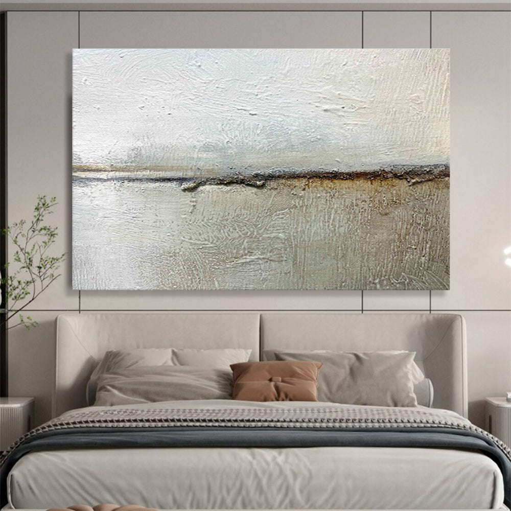 Hand - Painted Large Textured Abstract Wall Mural for Elegant Touches DKH754