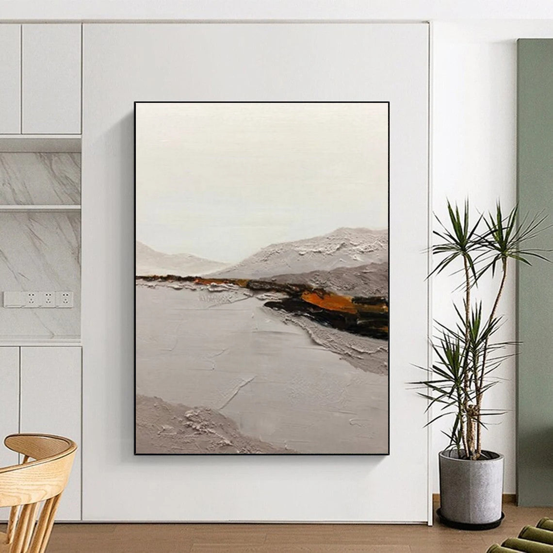 Custom Hand-Painted Abstract Paintings for Dining Room & Bar DTP401