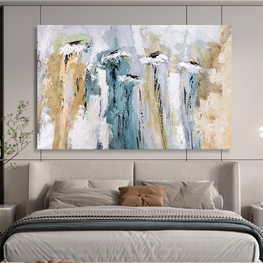 Soft - Toned Floral Abstract: A Delicate Touch of Nature DLZ155
