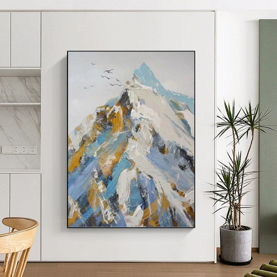 Boldly Textured Abstract Artwork for Office & Dining Room DKH0955
