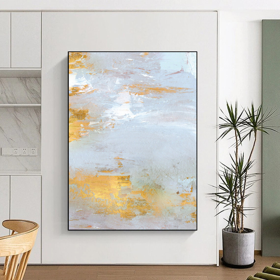 Handmade Large Custom Abstract Artworks with Textured Details DTP160