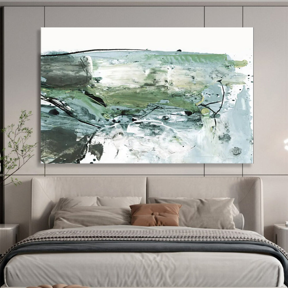 Abstract Green Fusion - Large Eclectic Office Accent DLZ139