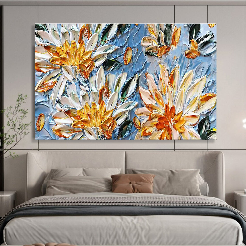 Dramatic Large Abstract Canvas for Dining Room & Entryway DKH896
