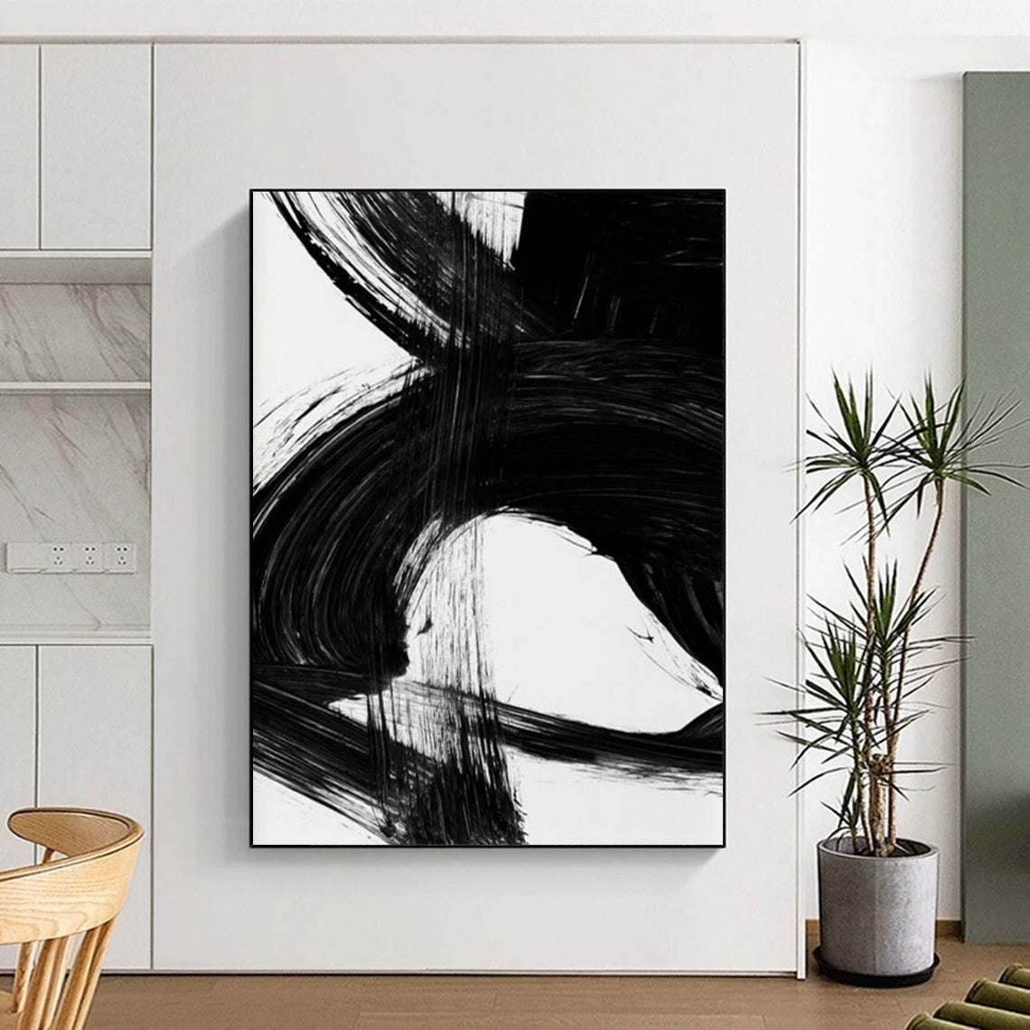 Large Custom Hand-Painted Abstract Art: Textures that Define Your Style DTP196