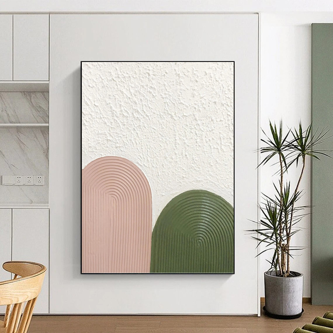 Massive Hand - Painted Textured Abstract for Bedroom & Living Room DKH1175