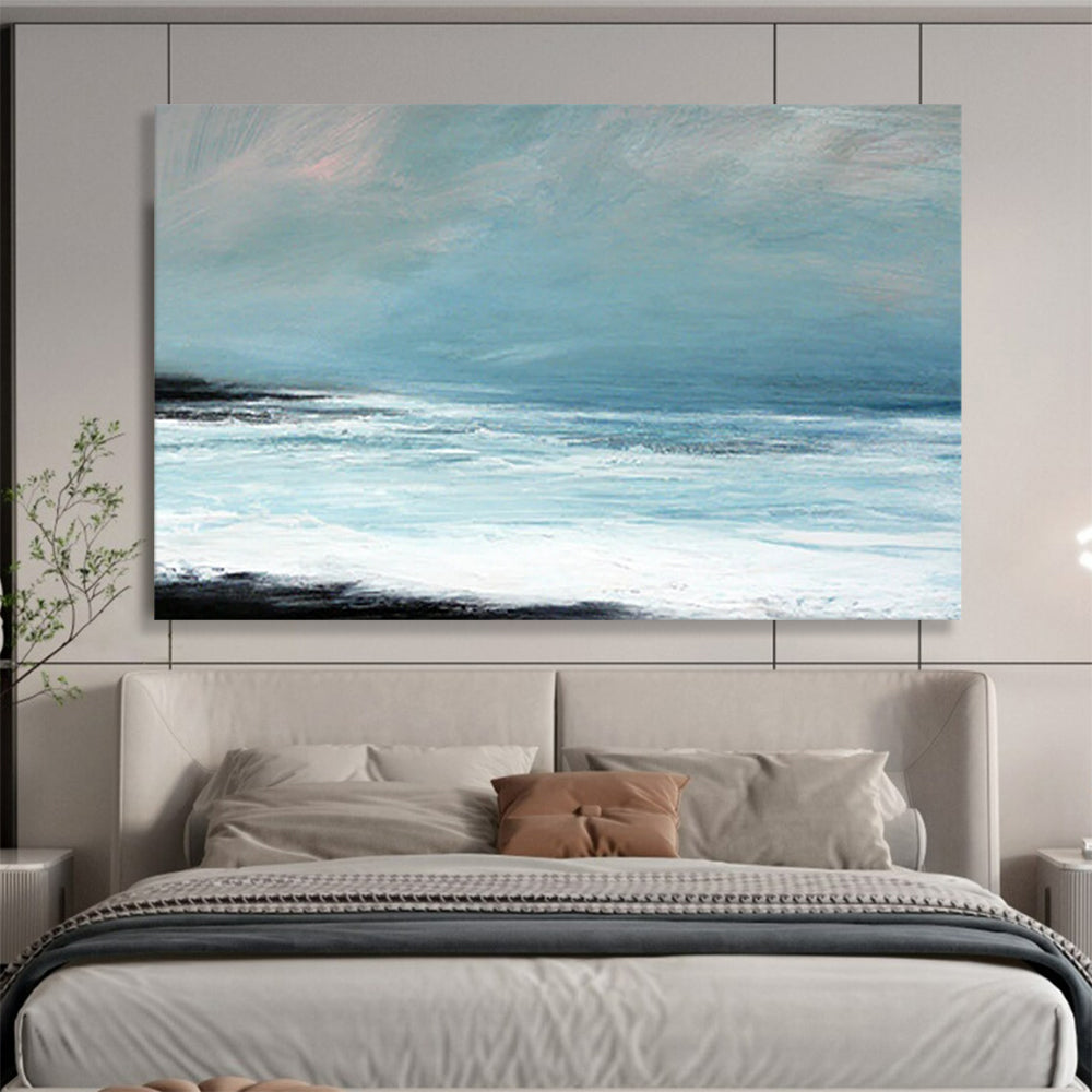 Minimalist Ocean Horizon - Serene Bedroom Accent DLZ032