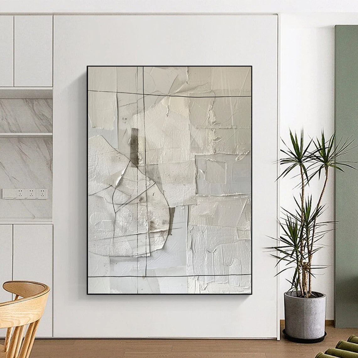 Immense - Scale Hand - Painted Custom Abstract Creation for Bedroom and Bar DTP017
