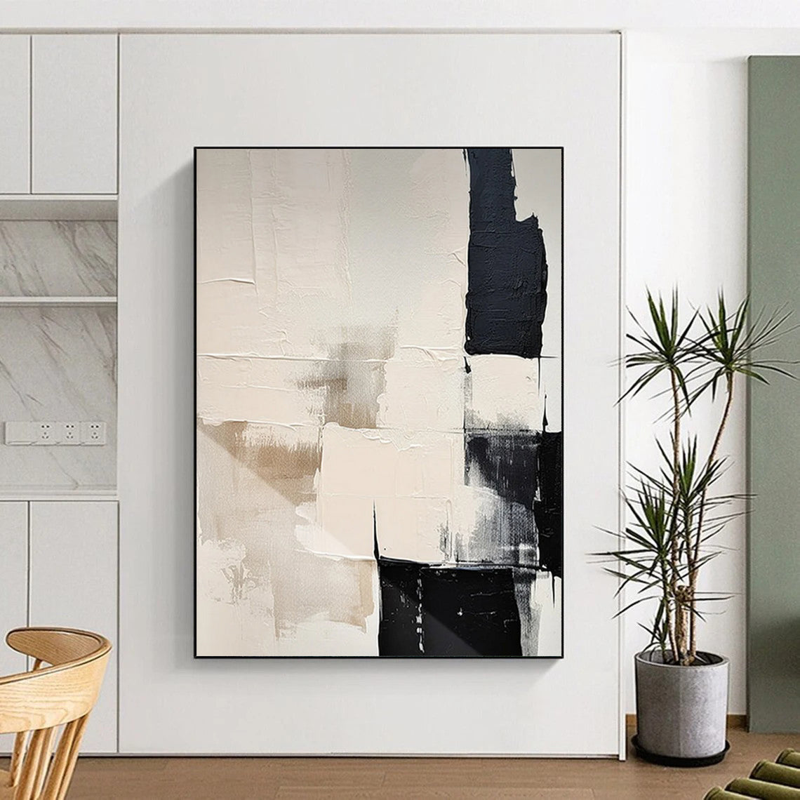 Expansive Hand - Painted Custom Abstract Masterpiece for Living Room and Office DTP056