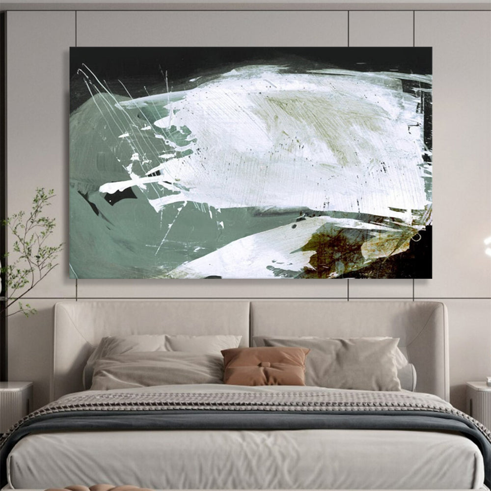 Bold White Strokes - Large Modern Office Accent DLZ133