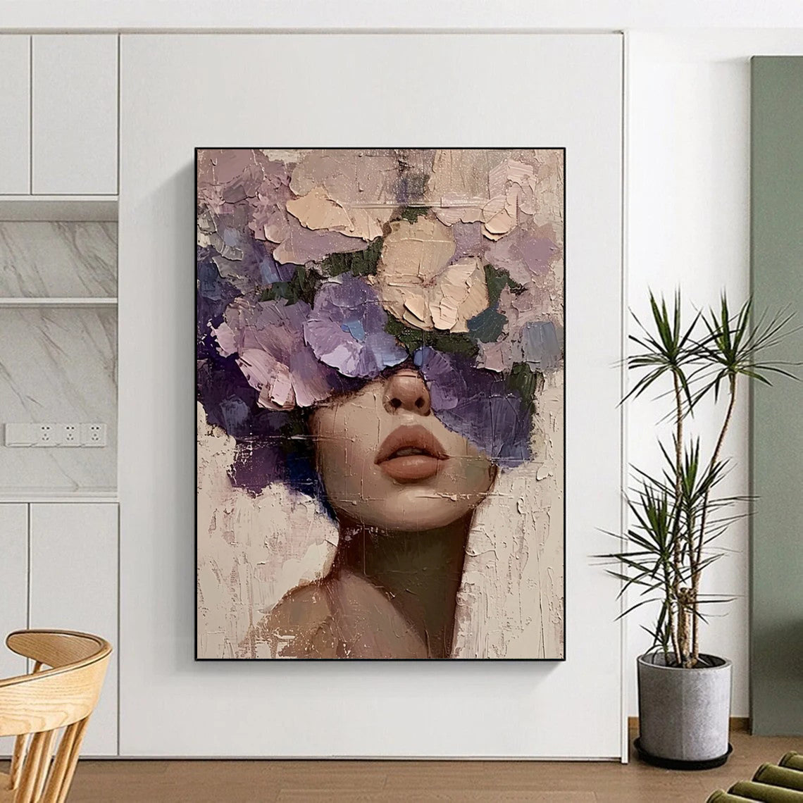 Handmade Large-Scale Abstract Art: Textured Excellence for Dining Room & Hallway DTP329