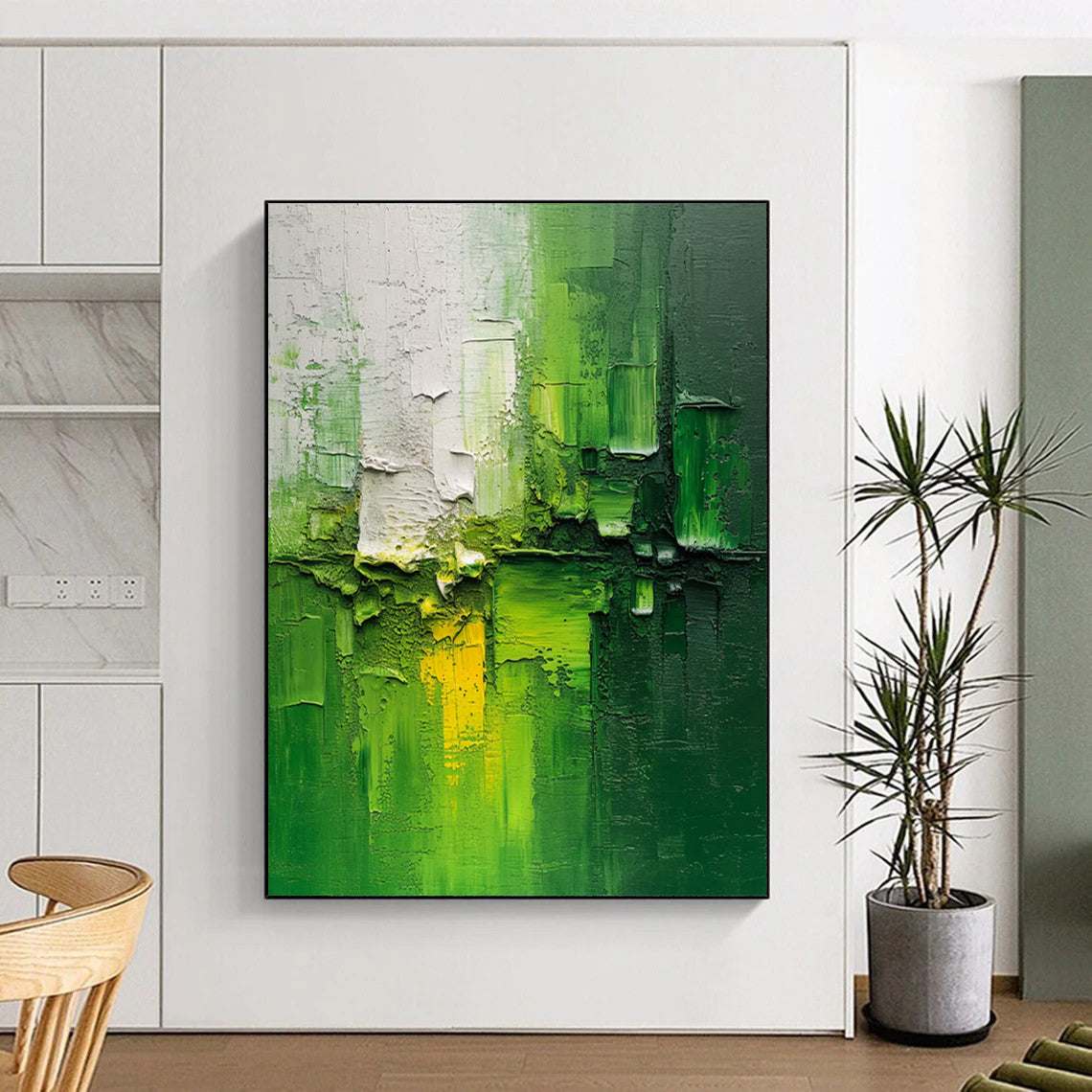 Grand Hand - Painted Custom Abstract Artwork for Dining Room and Entryway DTP003
