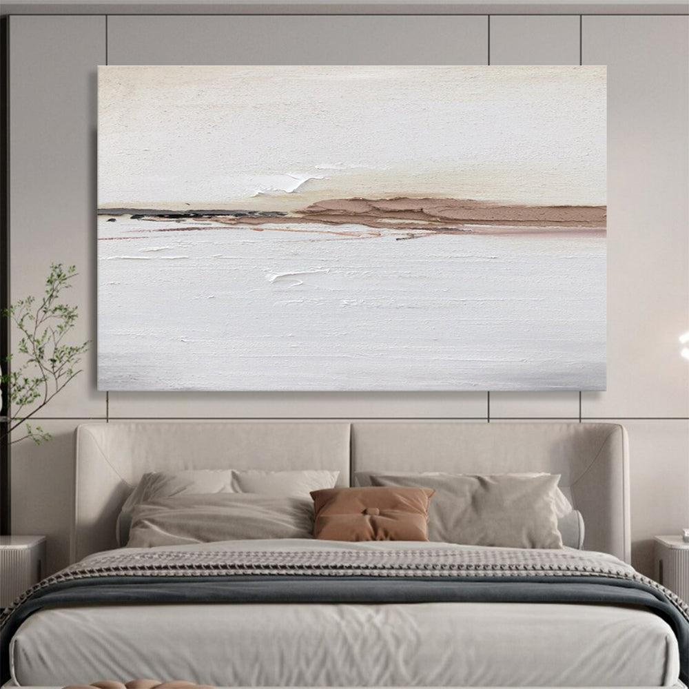 Graceful Large Abstract Mural with Flowing Textured Lines for Hallway & Entryway DKH913