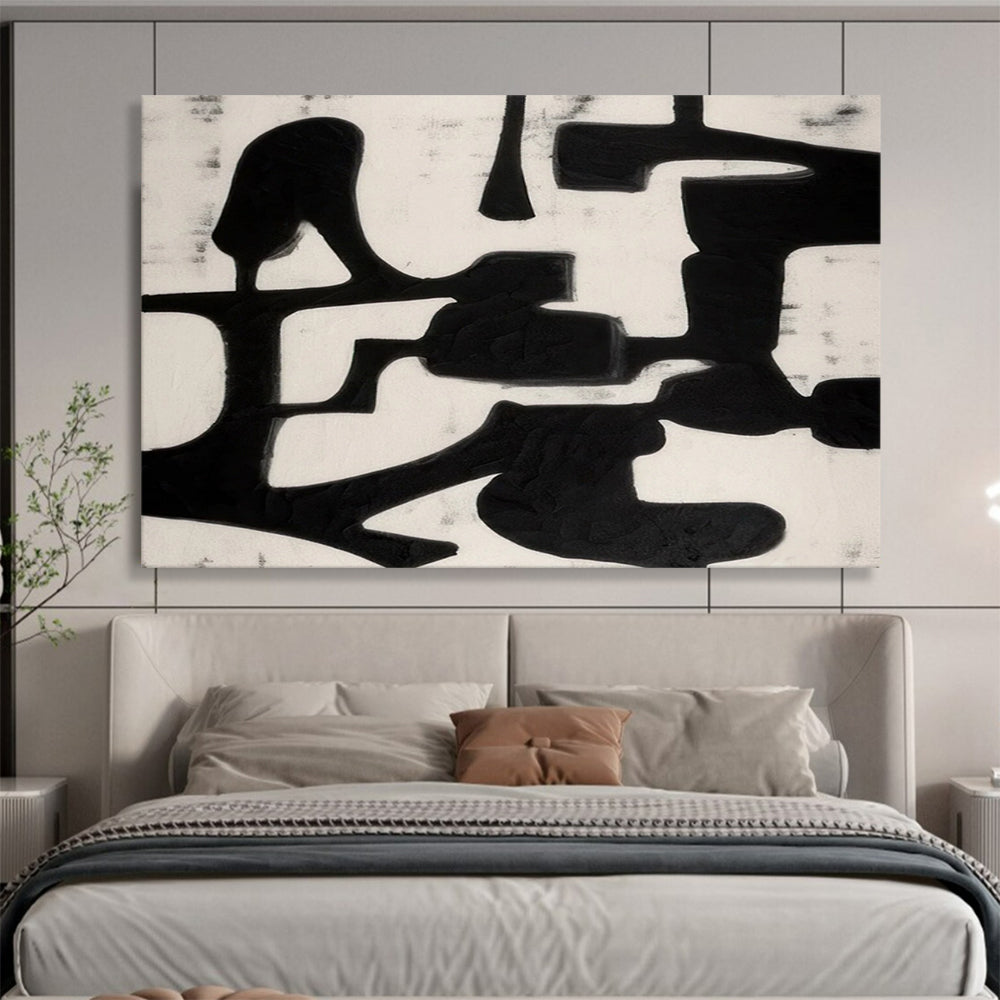 Bold Black Ink Shapes - Modern Office Edge DLZ063