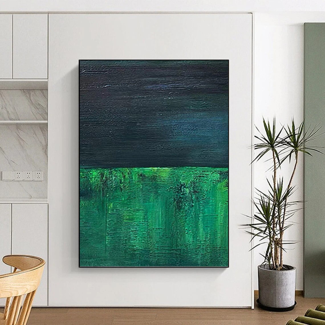 Immense Hand - Painted Textured Abstract Painting for Hallway & Dining Room DKH1201