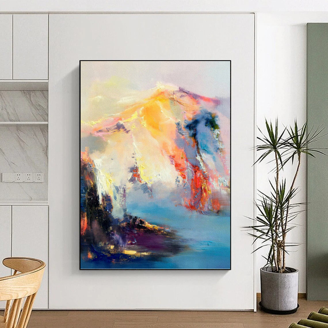 Colossal Custom - Painted Textured Canvas Abstract for Office & Bedroom DKH1061