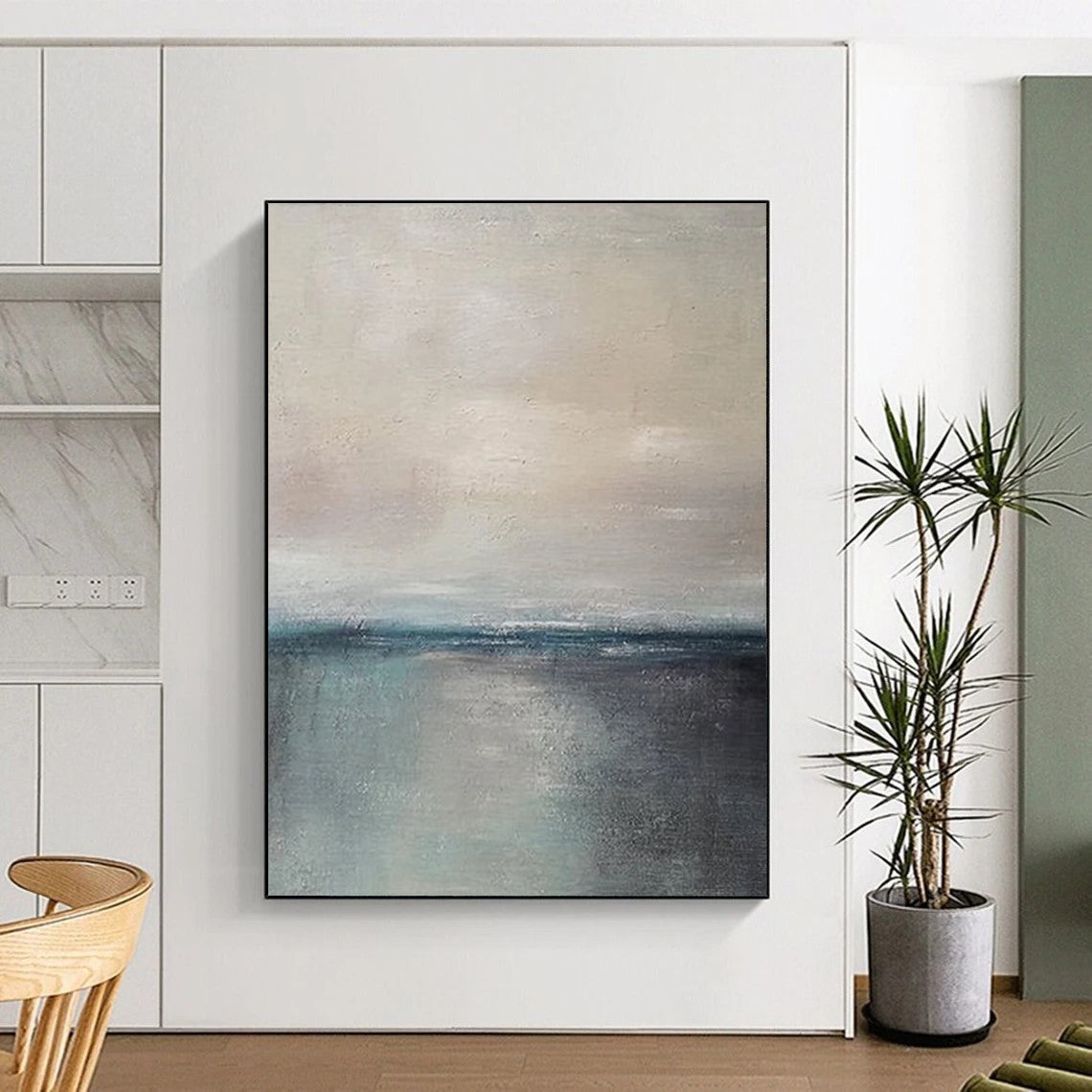 Vast - Format Hand - Painted Custom Abstract Masterpiece for Bedroom and Living Room DTP034