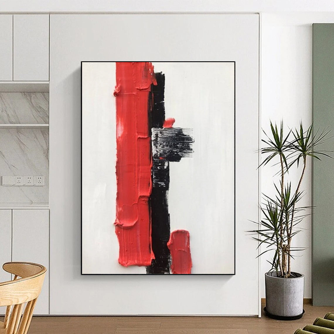 Custom Abstract Artworks with Rich Textures for Hotel & Entryway DTP390