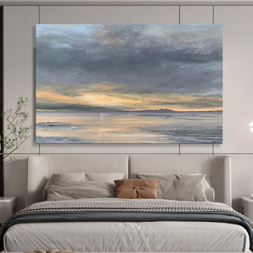 Sunset Over the Sea - Warm & Inviting Dining Room Art DLZ023