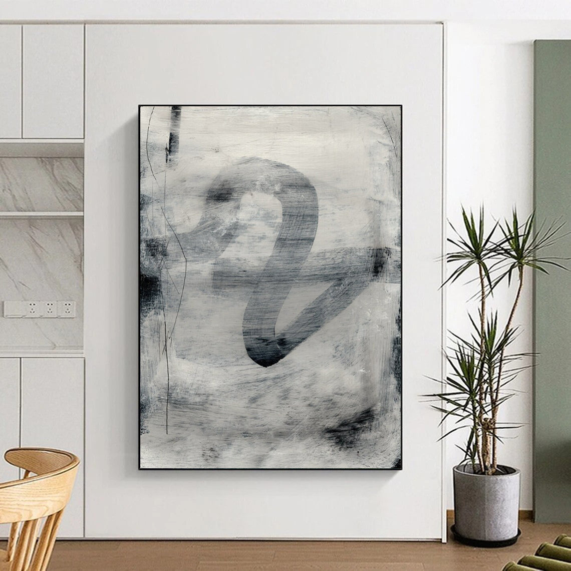 Custom-Made Large Abstract Paintings: Handcrafted, Textured Beauty DTP189