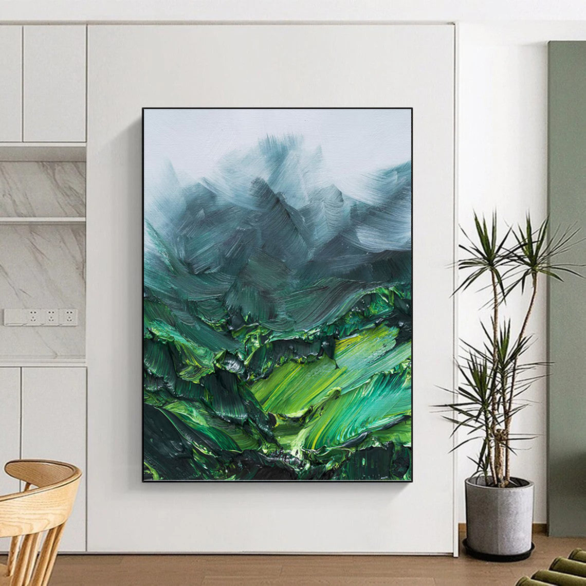 Glamorous Textured Abstract Canvas for Bar & Hotel Lobby DKH0944