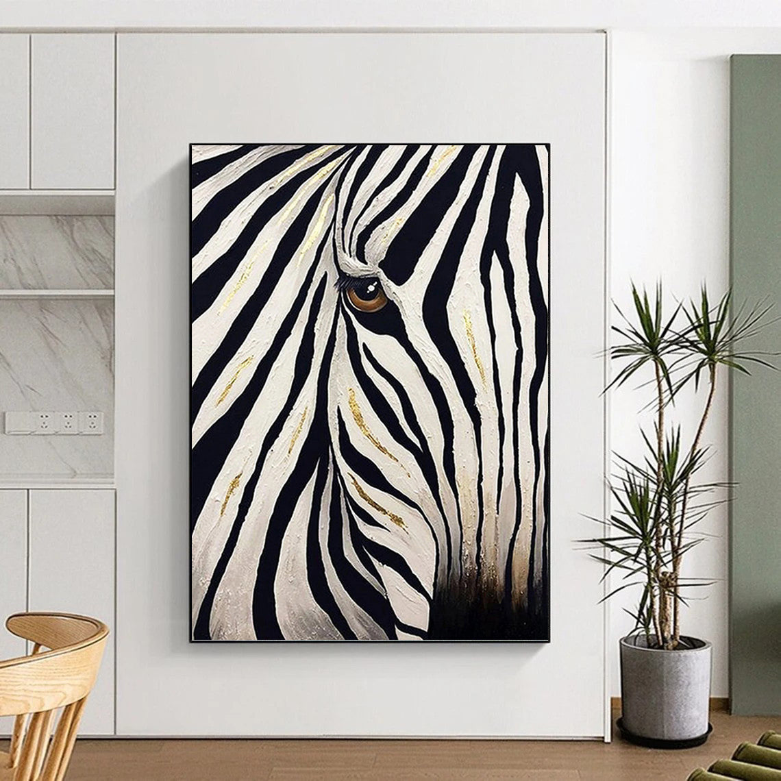 Large - Format Hand - Painted Custom Abstract Work (with Abundant Textures), for Decorating Office and Bedroom DKH1446