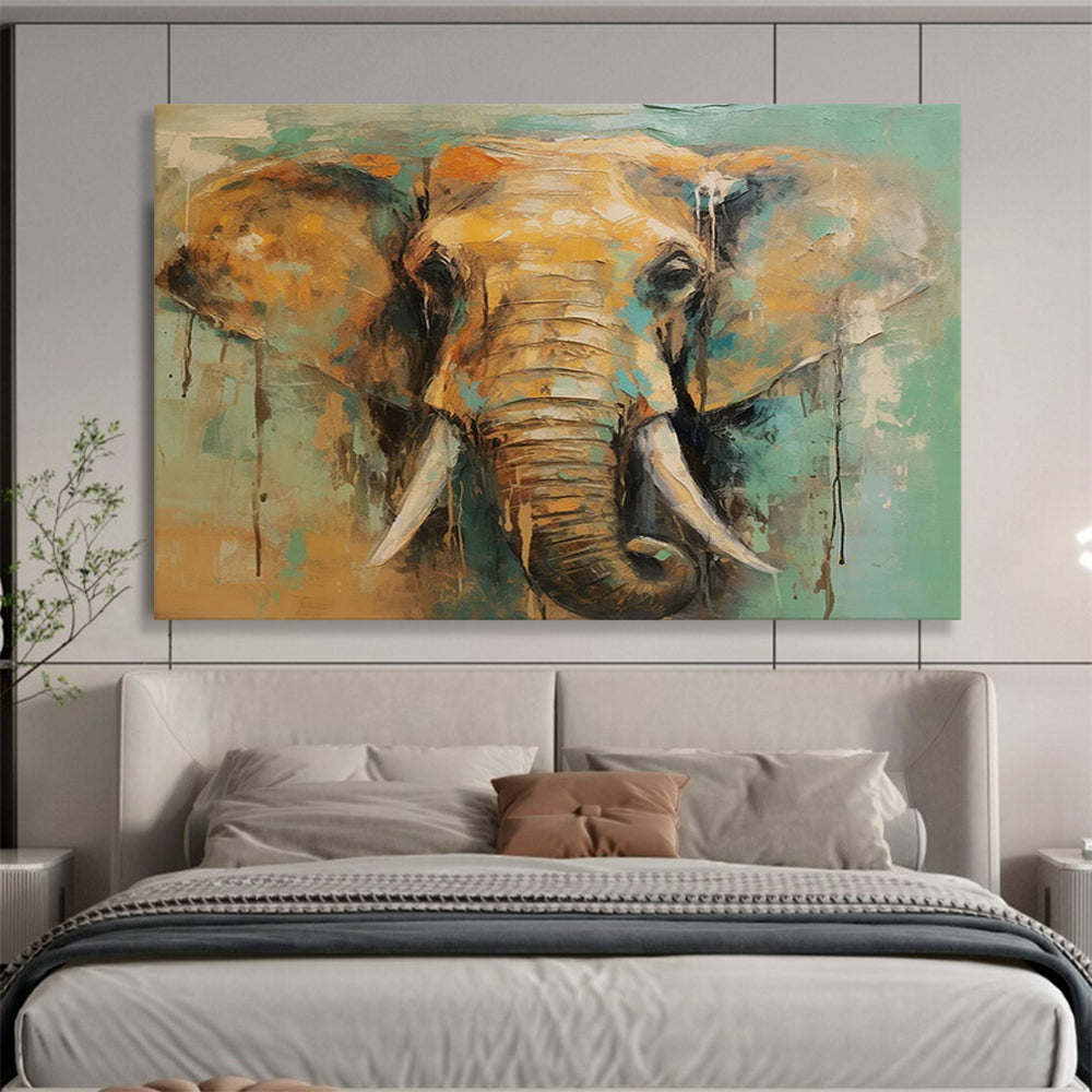 Colorful Elephant Portrait - Vibrant Safari Charm DLZ083