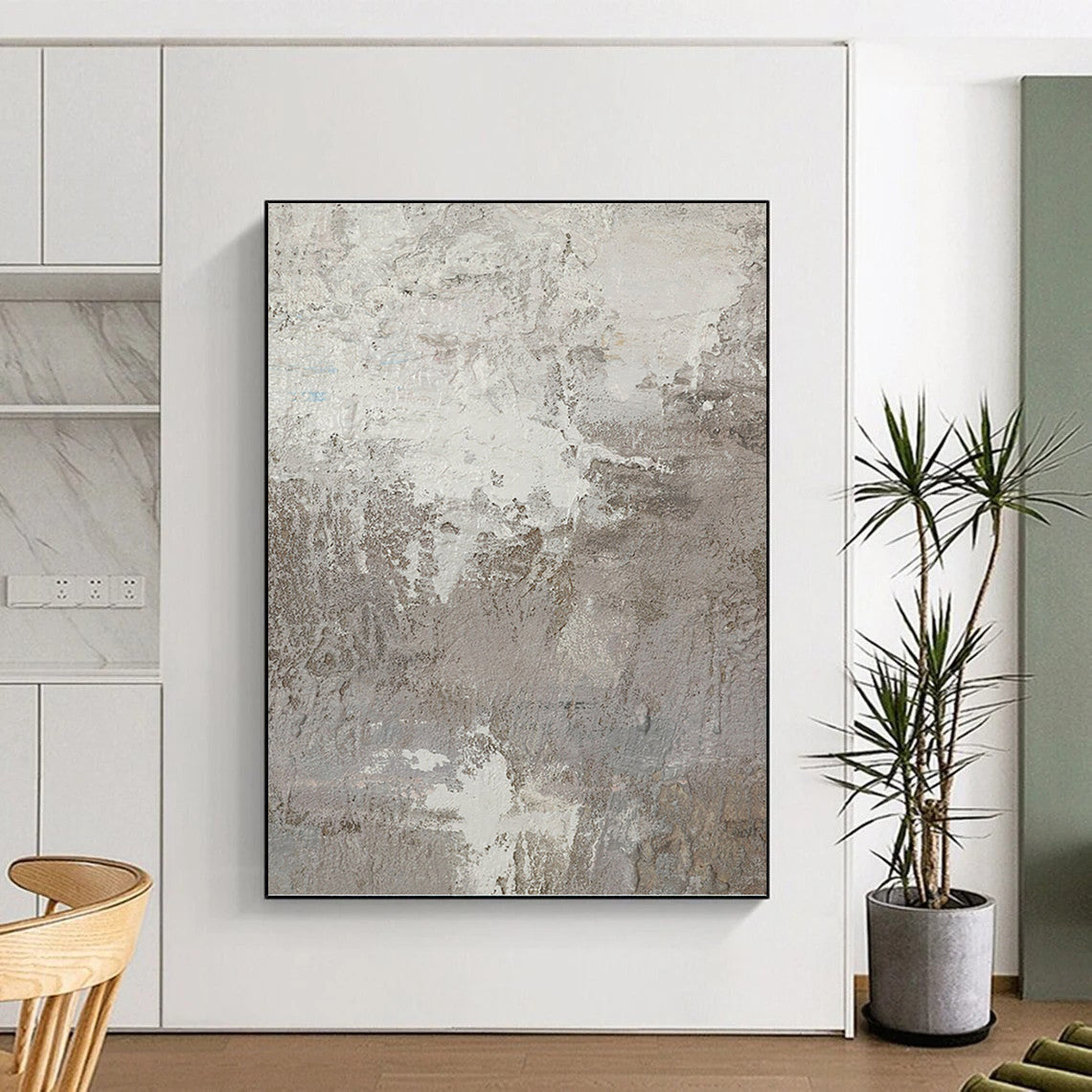 Titanic - Proportioned Hand - Painted Textured Custom Abstract Mural, Suitable for Bar and Hallway DKH1500