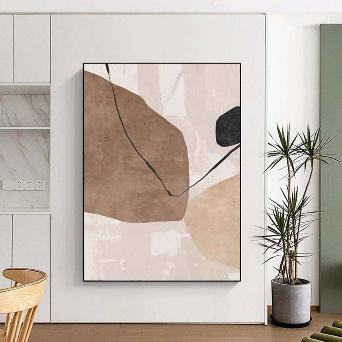 Extra - Colossal Hand - Painted Custom Abstract Rondo (with Unique Textures), for Bar and Hallway DKH1519