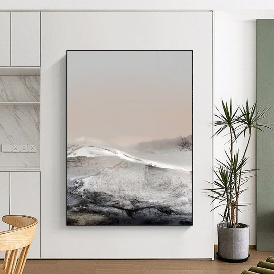 Large Hand-Painted Custom Abstract Paintings: Textures that Wow DTP162
