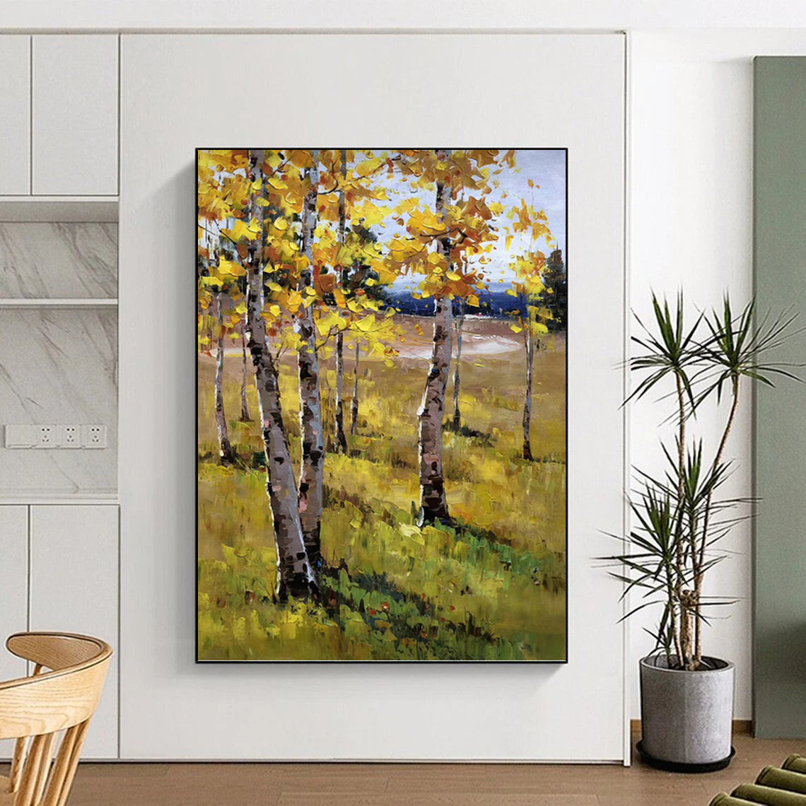 Sophisticated Hand - Painted Textured Abstract Canvas for Hallway & Living Room DKH1284