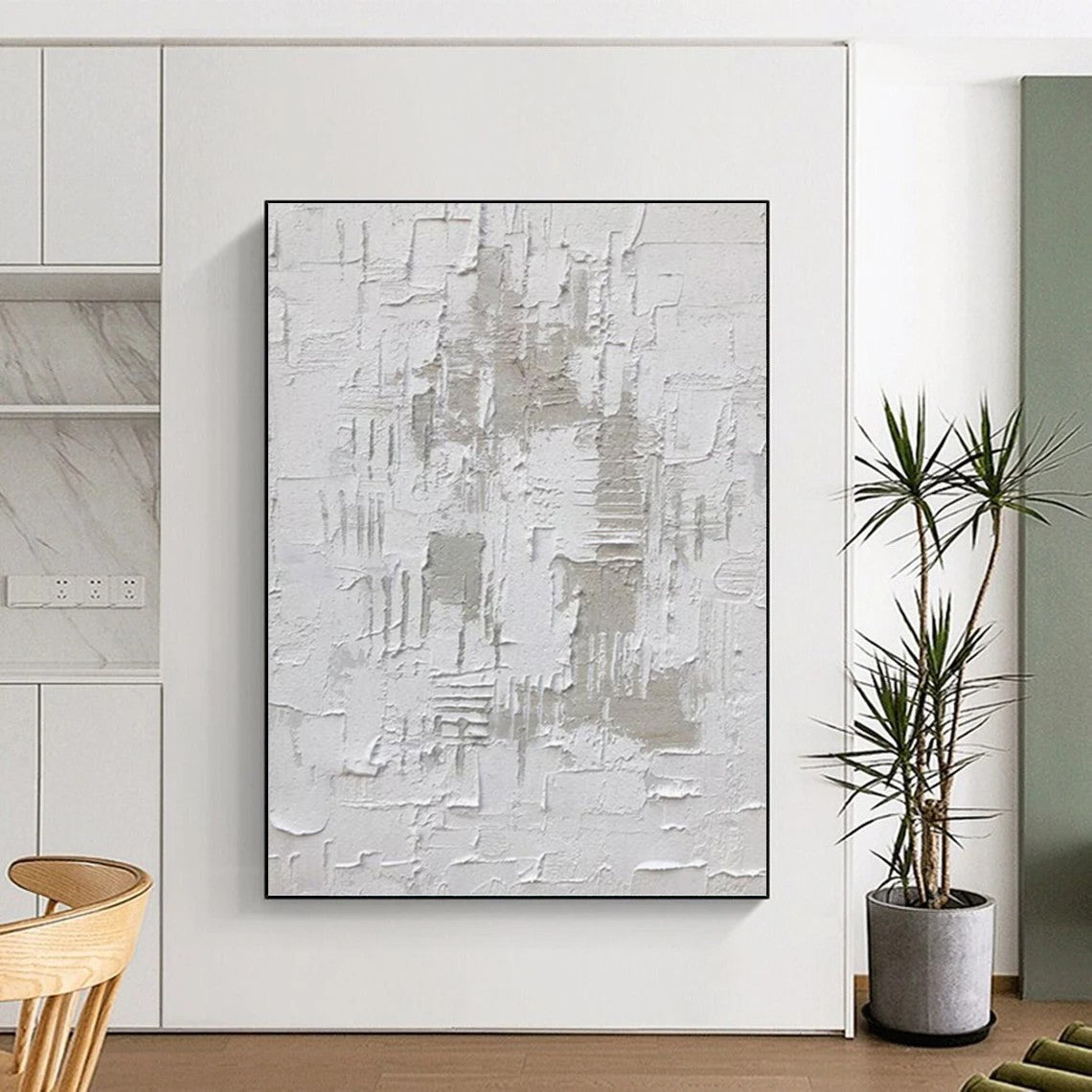Exquisite Hand - Painted Textured Abstract on Canvas for Bedroom & Hallway DKH1063